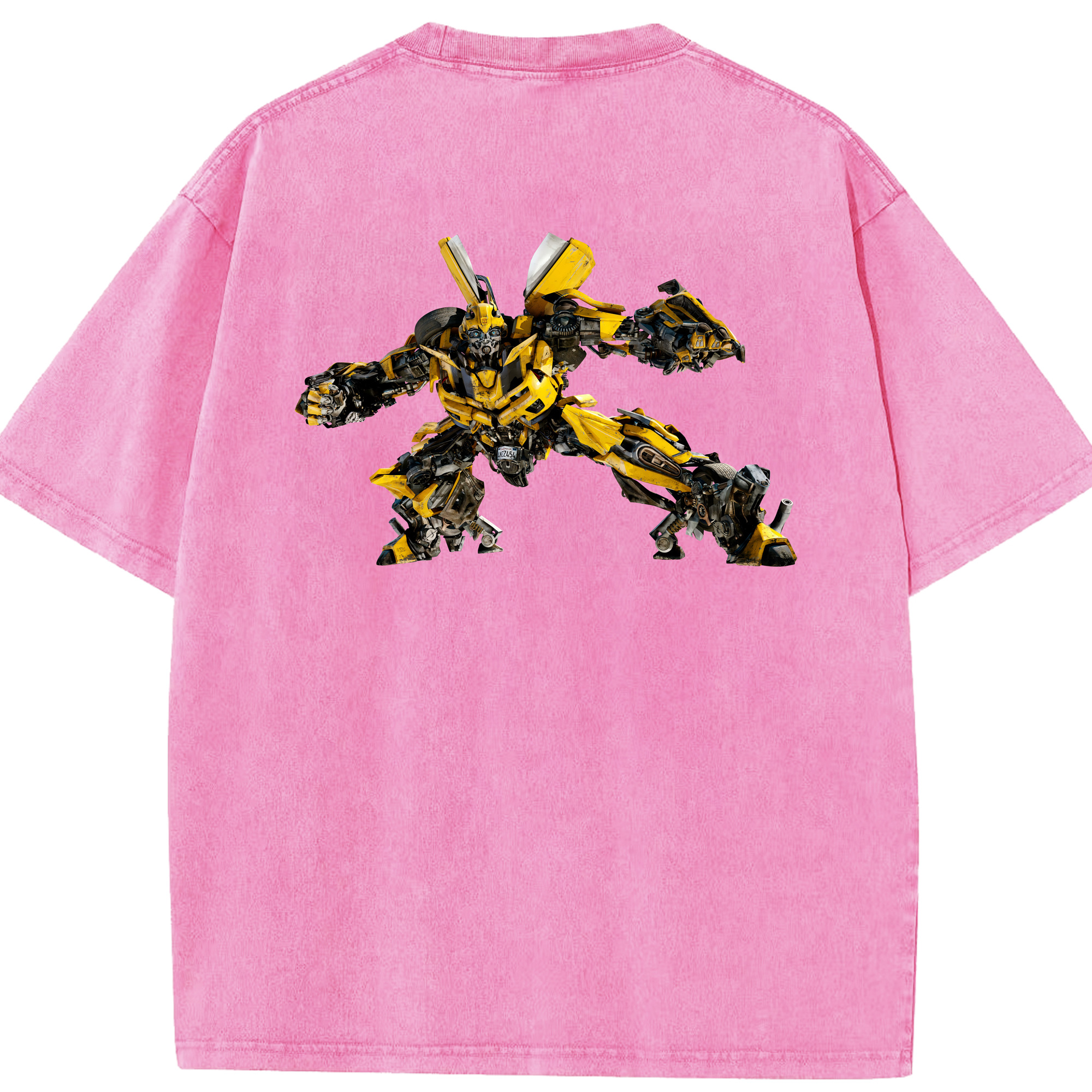 （画像用） Transformers トランスフォーマー 綿100% ヴィンテージ風 半袖Tシャツ（背面プリント）